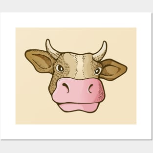 Cow Head Posters and Art